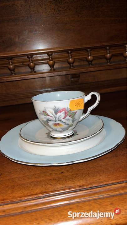 Filiżanka z talerzykiem Withe Lady Royal Gdańsk sprzedam