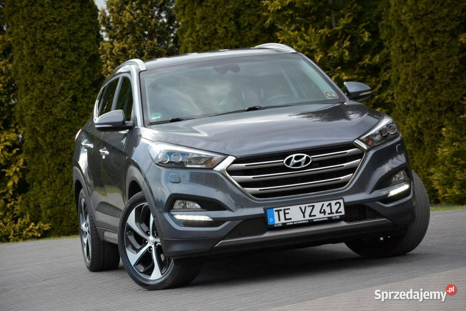 Hyundai Tucson Premium Skóry biXenon Led BLIS Rok produkcji 2015 Ostrów Mazowiecka
