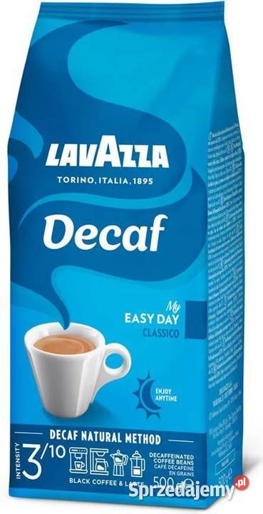 LAVAZZA Caff Decaffeinato kawa ziarnista Arabiki Świdnica