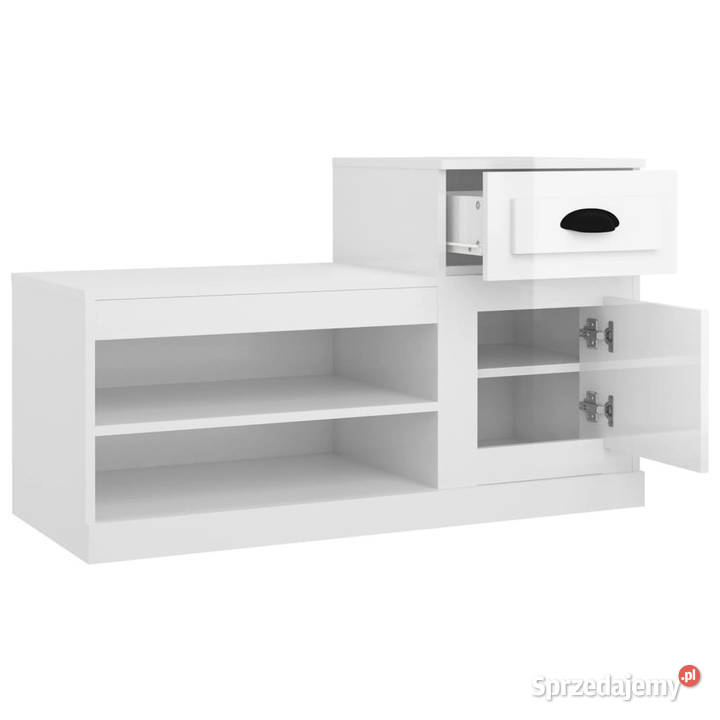 Szafka na buty biała o wysokim połysku 100x42x60 Warszawa