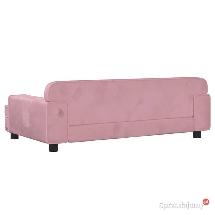 Sofa dzieci różowa 90x53x30 aksamit WM3196282 Warszawa sprzedam