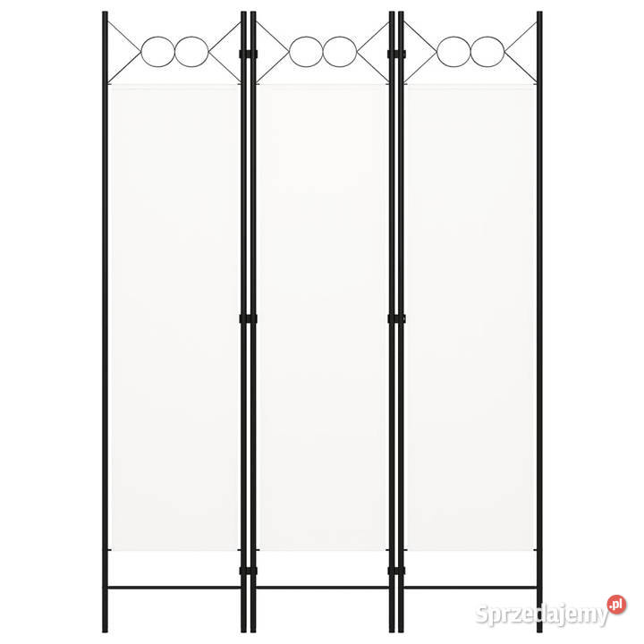 Parawan 3panelowy biały 120 x 180 WM320699