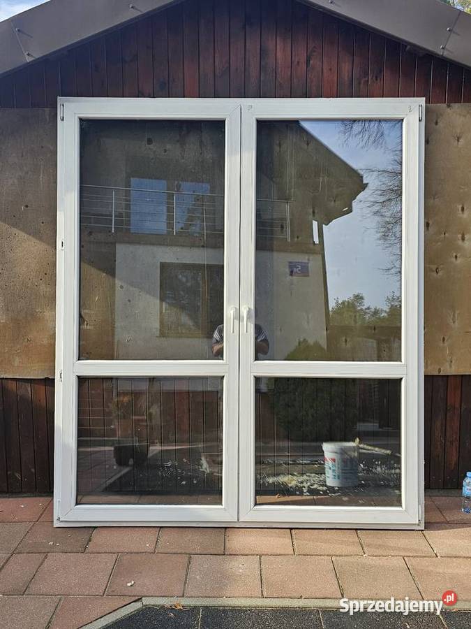 Drzwi tarasowe podwójne veka podlaskie Augustów sprzedam