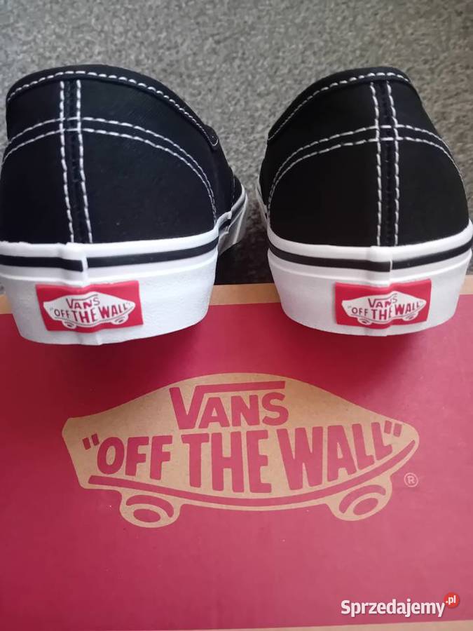 Nowe oryginalne czarne trampki VANS Authentic Malbork sprzedam