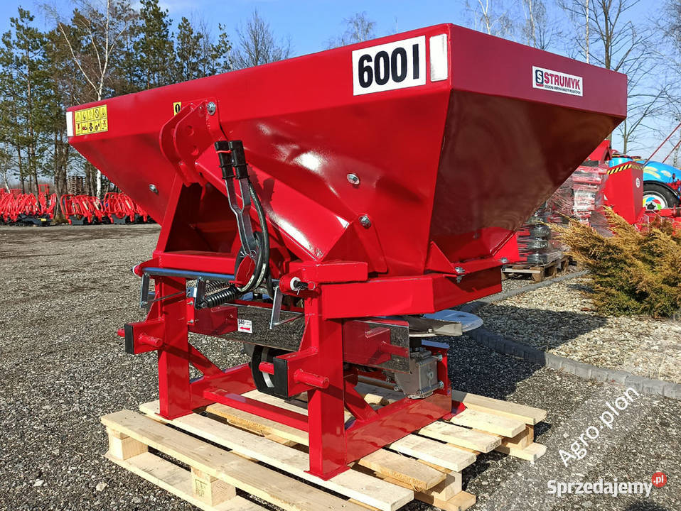 NOWY MODEL Rozsiewacz do nawozów STRUMYK 600 nieuszkodzony Łęczna