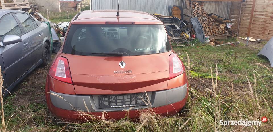 części renault Megan 2 14 16v kolor ted 76 Rok produkcji 2005 Rawicz