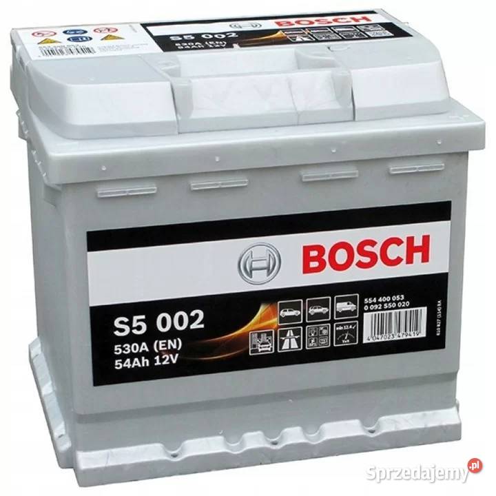 Akumulator BOSCH SILVER S5002 54Ah 530A PRAWY osobowe podkarpackie Mielec