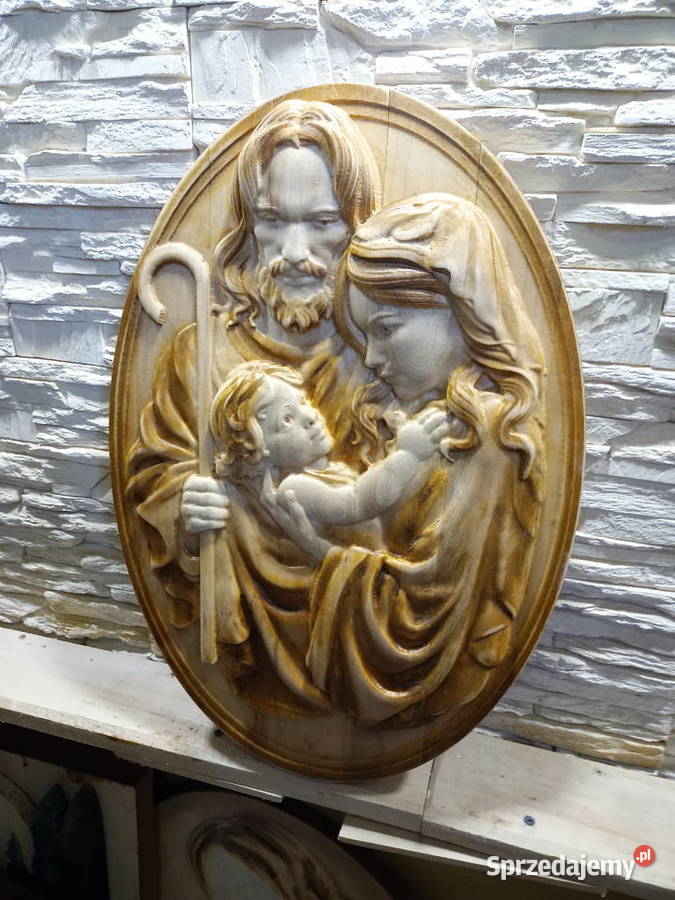 Swieta Rodzina Drewna Plaskorzezba Młyny