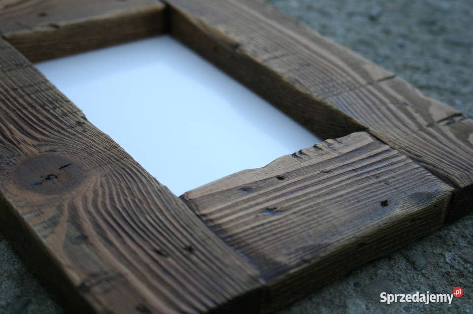 zestaw 3 drewnianych ramek na zdjęcia 10x15 na Mielec