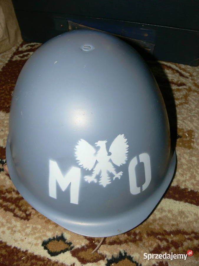 Hełm Kask Milicja MO ZOMO ORMO nowy z siatką Militaria Tomaszów Mazowiecki