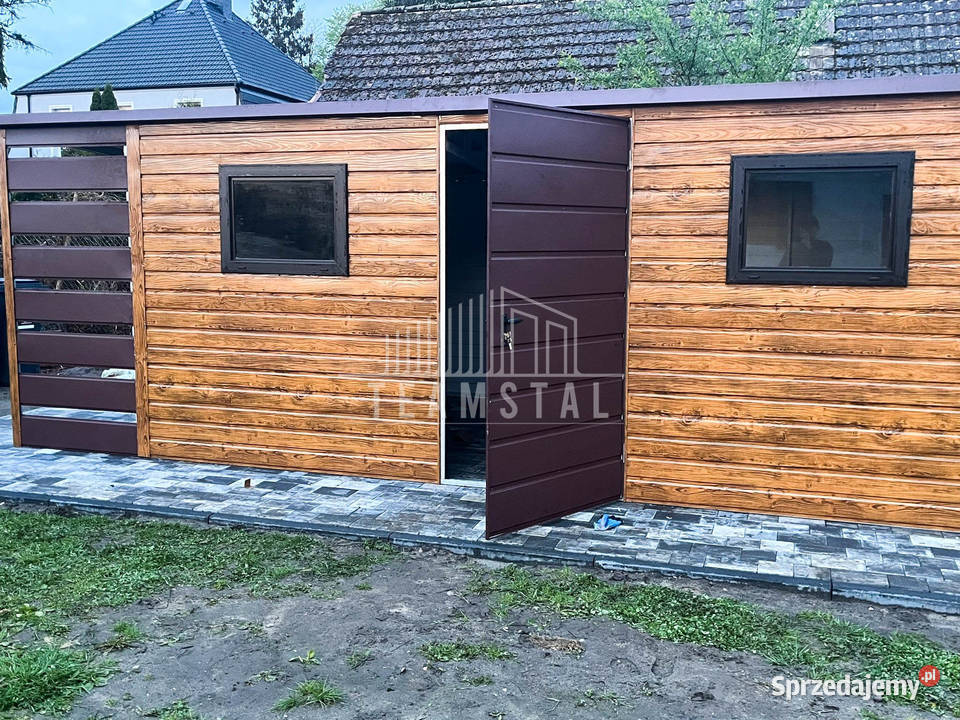 Schowek Domek Ogrodowy 5x25m Wiata 15m Drzwi 2x Otwock