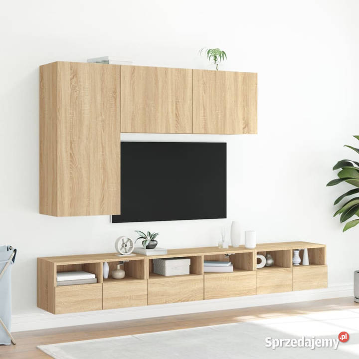 Ścienna szafka TV dąb sonoma 60x30x30 WM836858 RTV mazowieckie