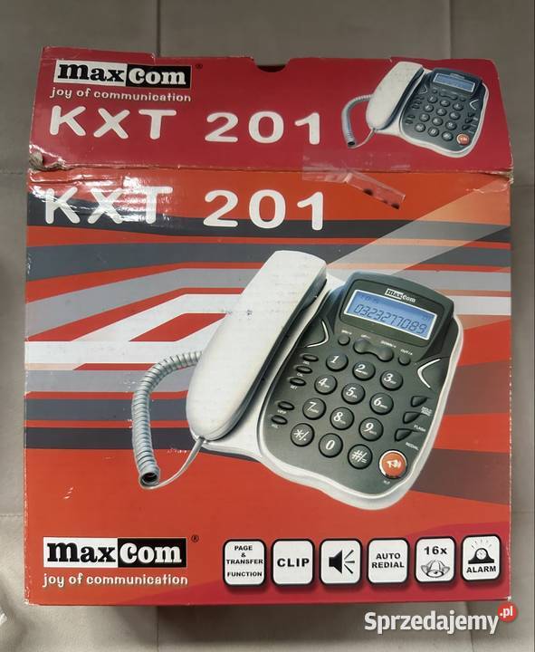 Nowy telefon stacjonarny KXT 201 kalkulator 2 w wielkopolskie Bogdanowo