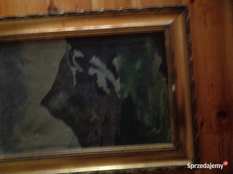 Obraz pejzaż górski olej na płótnie Lubin