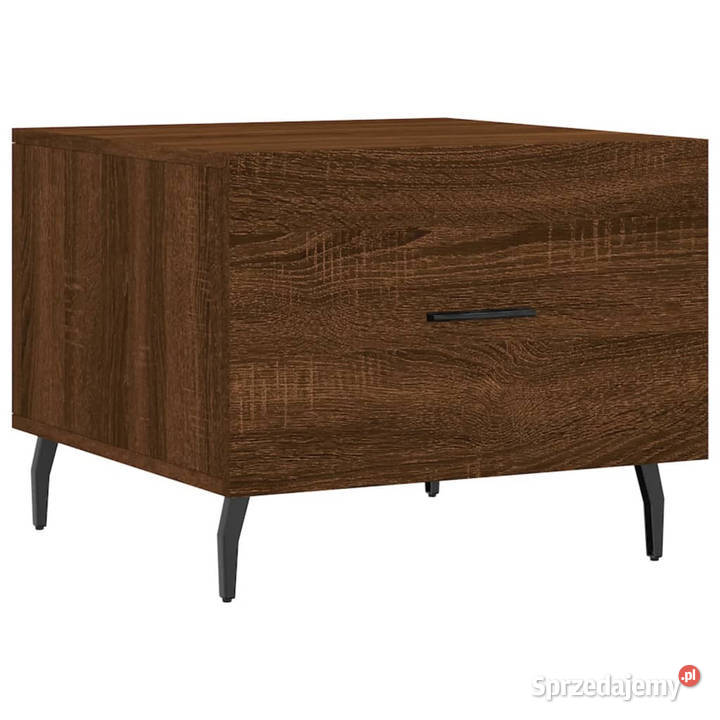Stolik kawowy brązowy dąb 50x50x40 WM829442 Warszawa