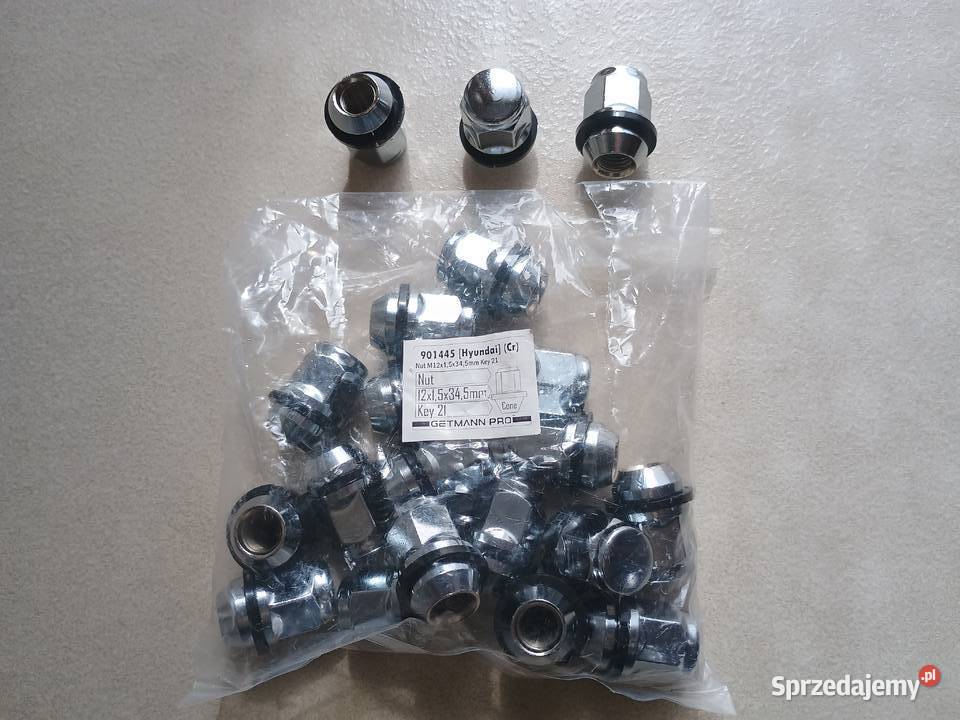 ŚrubyNakrętki do felg stalowych M12x15x34mm KIA Łódź