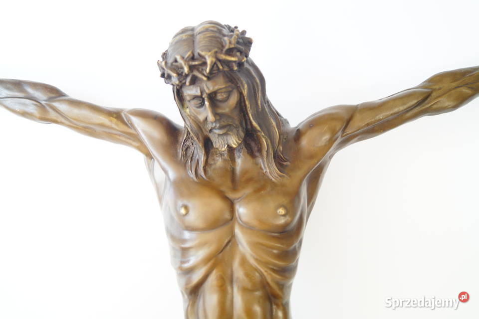 Jezus Chrystus duża figura z brązu rzeźba