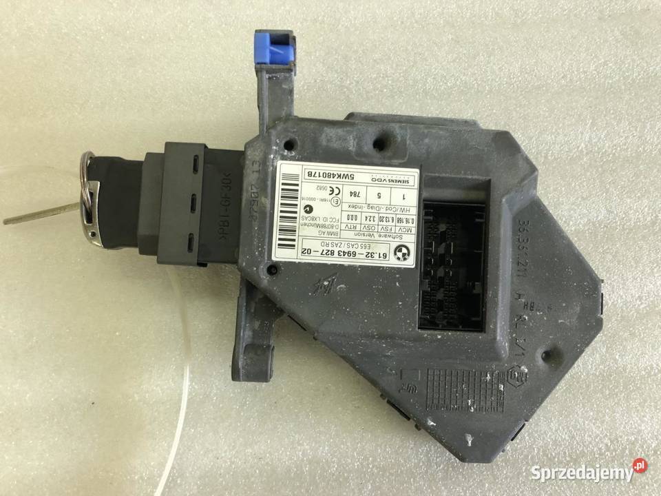 STACYJKA KLUCZYK MODUŁ 6943827 BMW E65 LIFT