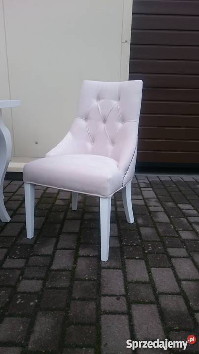 Krzesło shabby vintage tapicerowane modne Stoły, krzesła, biurka Gorzów Wielkopolski sprzedam