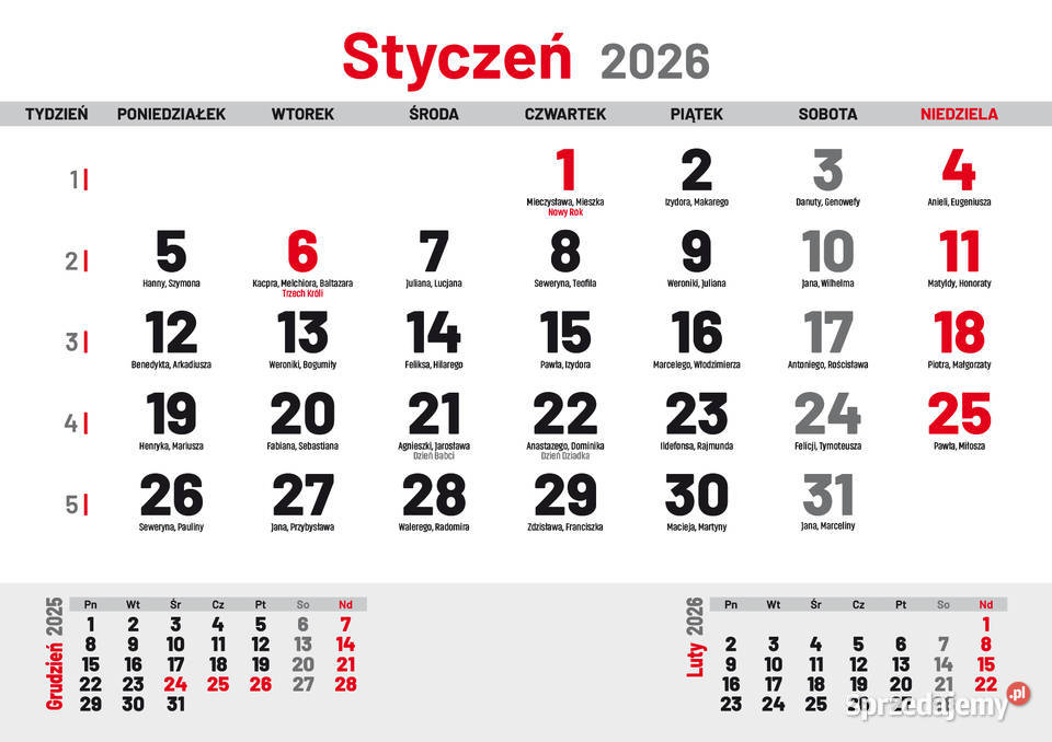 Kalendaria jednodzielne 2026 PROJEKT pdf A4 3