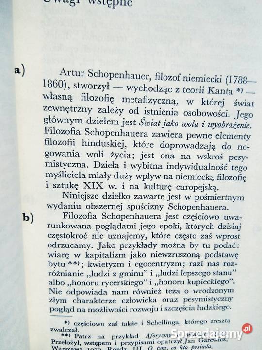 Schopenchauer Erystyka czyli sztuka prowadzenia sprzedam