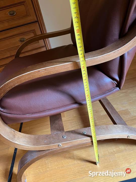 Fotel Finka Ola BRW brązowy drewno Kent stan Fotele Meble Konstancin-Jeziorna