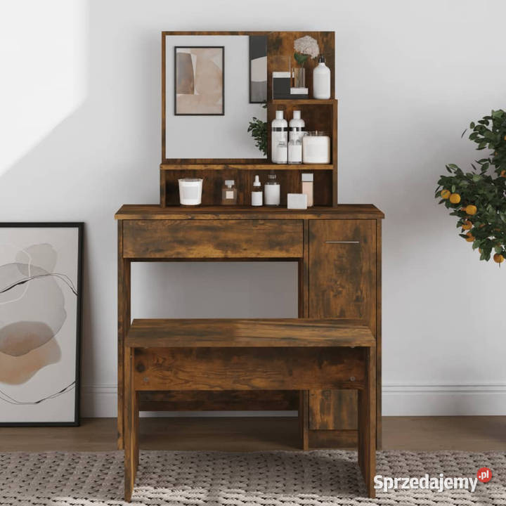 Toaletka z lustrem przydymiony dąb 865x35x136 Warszawa