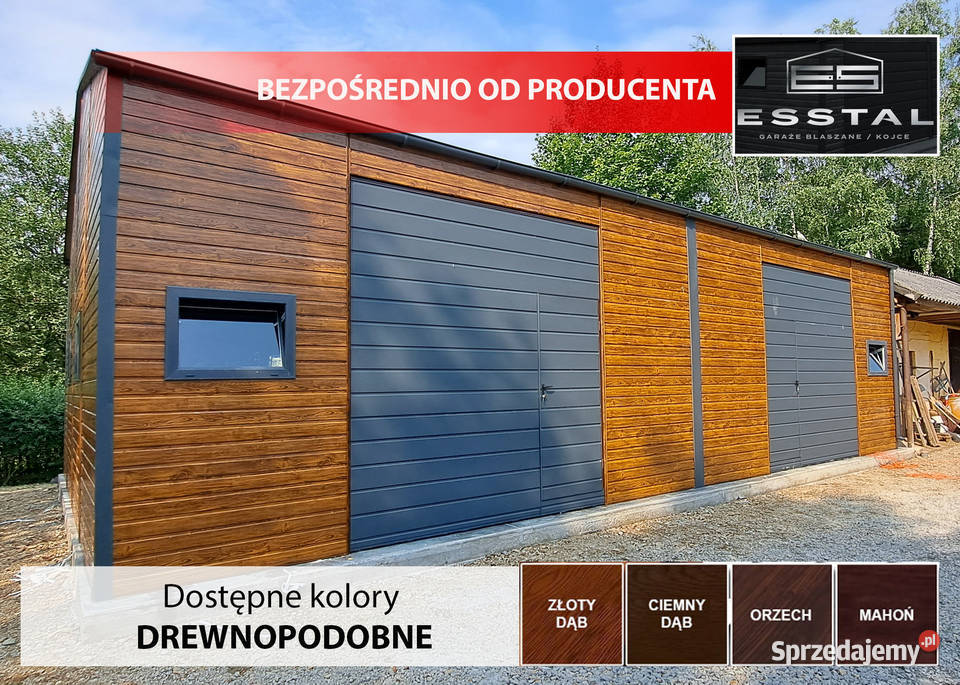 FF61 Garaż Blaszany HALA MAGAZYN Garaże Blaszane 54m2 Drawsko Pomorskie