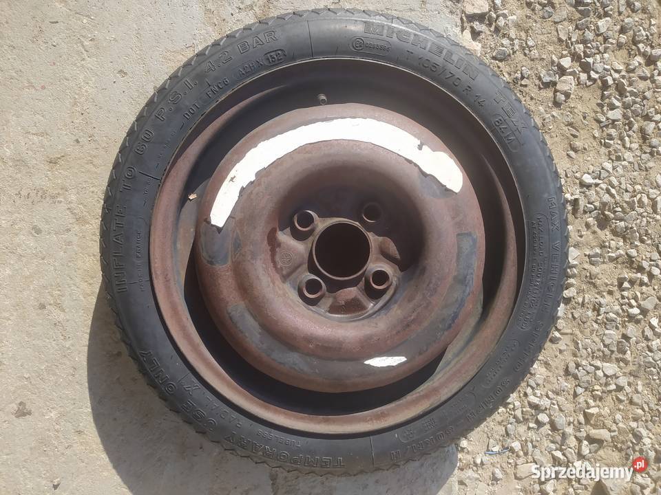 Koło dojazdowe VW 4otwory 10570r14