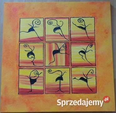 Tancerki obraz olejny współczesny Katowice