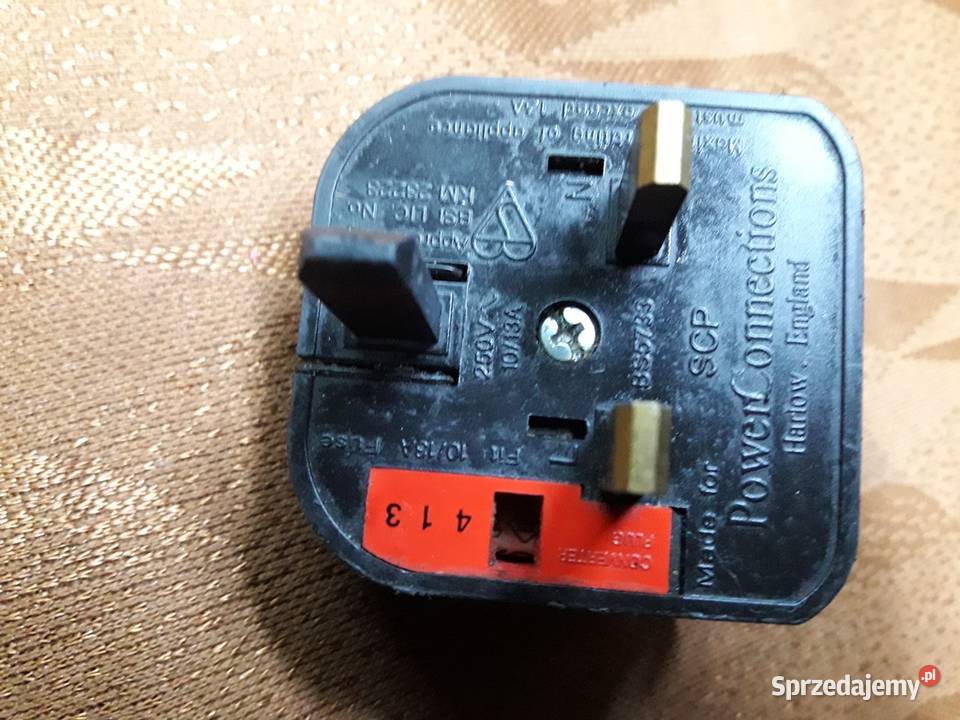 Adapter przelotka wtyczka angielska przejściówka Piotrków Trybunalski