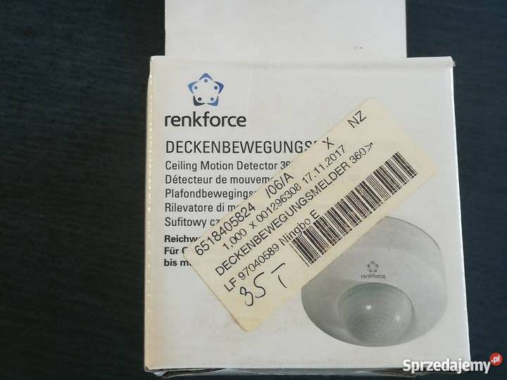 Czujnik ruchu PIR Renkforce 1296308 Wrocław sprzedam