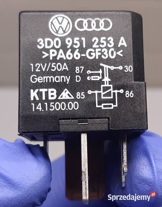PRZEKAŹNIK 433 VW AUDI SEAT SKODA 3D0951253A przekaźniki Mielęcin