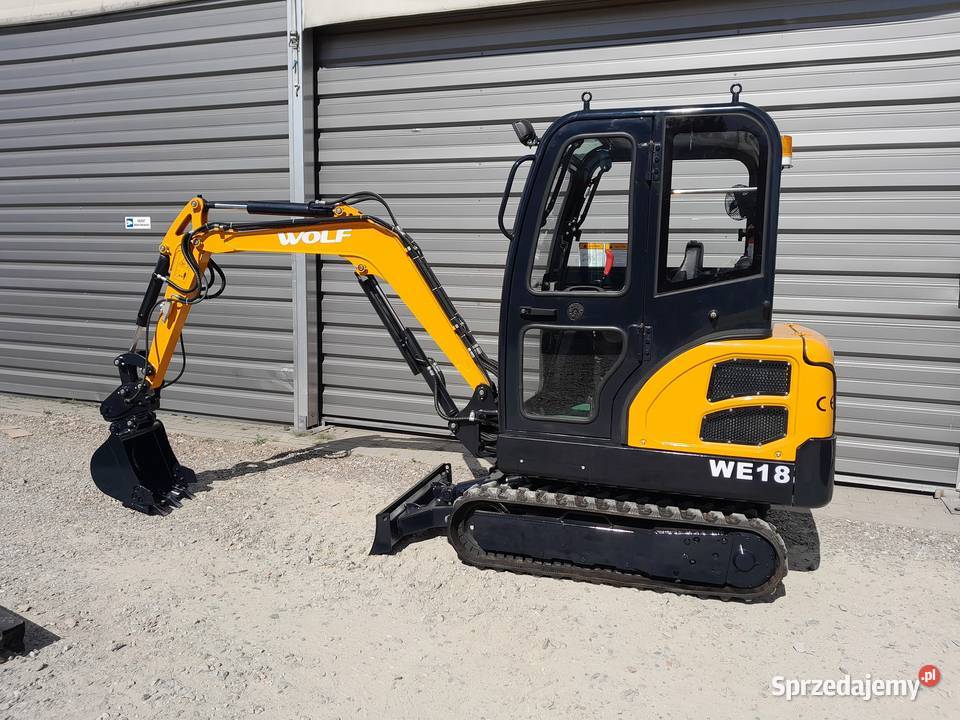 Minikoparka WOLF WE18 Nowa 2022 Serwis Gwarancja Koparki