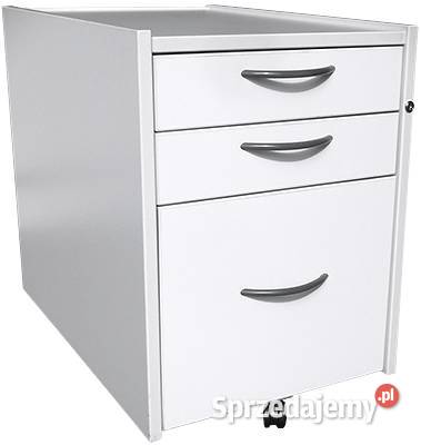 Kontenerek IKEA EFFEKTIV pod biurko biały 3 Dąbrówka