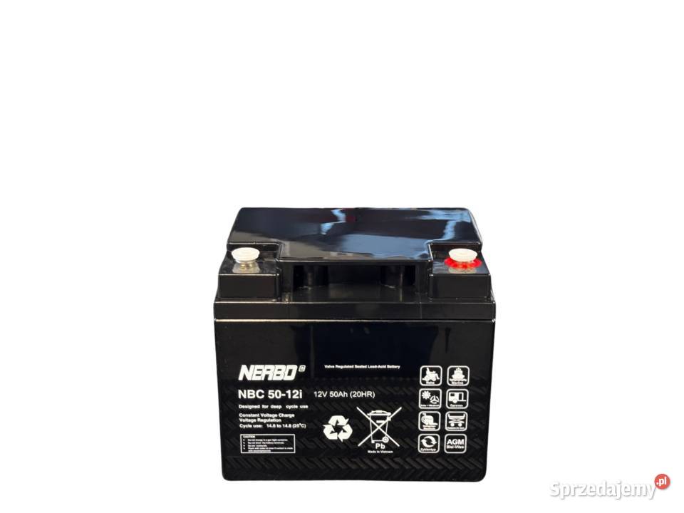Akumulator NERBO AGM 12V 50Ah P NBC 5012i Jelcz-Laskowice sprzedam