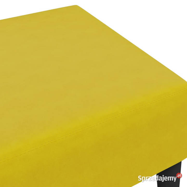 Podnóżek żółty 77x55x31 aksamit WM379561 Warszawa