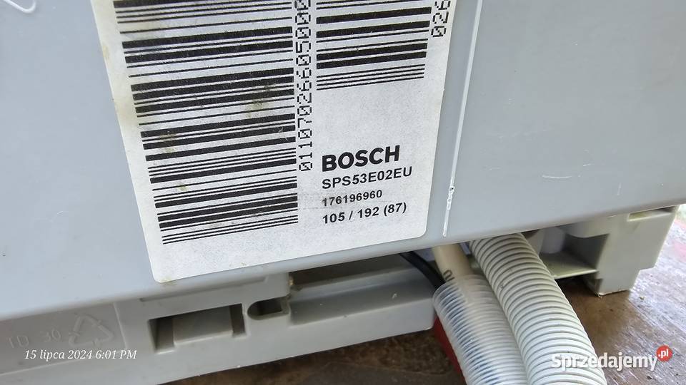Zmywarka Bosch Sps53e02eu na części