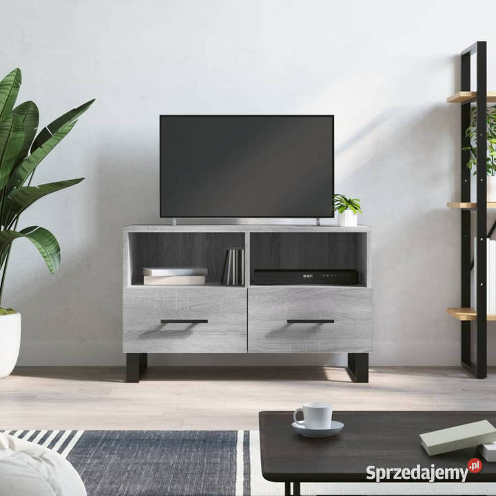 Szafka pod telewizor szary dąb sonoma 80x36x50 mazowieckie