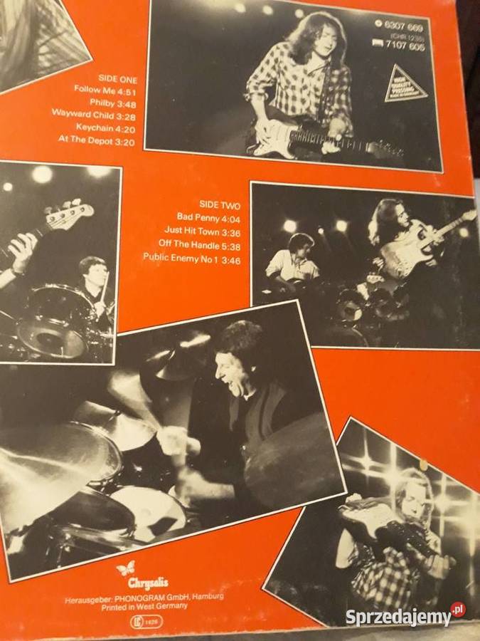 RORY GALAGHER Top Priority Chrysalis 1979 1 płyta Rzeszów