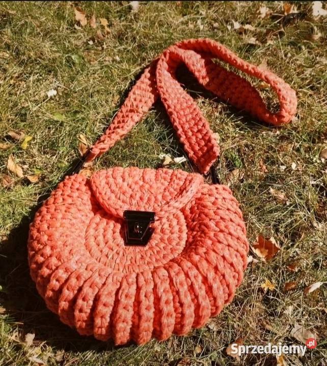 Torebka Oreo crochet wykonana z włóczki Na ramię  Piotrków Trybunalski