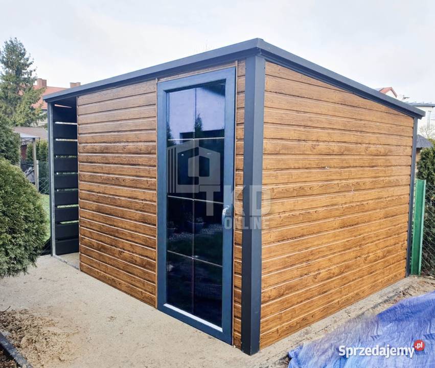 Domek ogrodowy schowek Garaż 25x3 drewnopodobny Nieruchomości