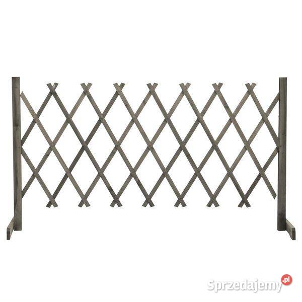 Ogrodowy płot kratkowy szary 150x80 lite drewno mazowieckie Warszawa