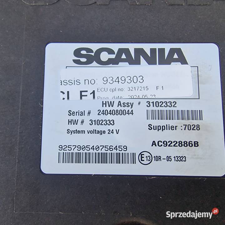 SCANIA ECU STEROWNIK 9349303 3102332 2404080044 Bieleń