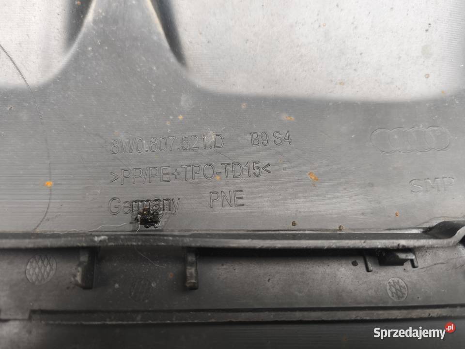 Dyfuzornakładka zderzaka tył Audi S4 B9