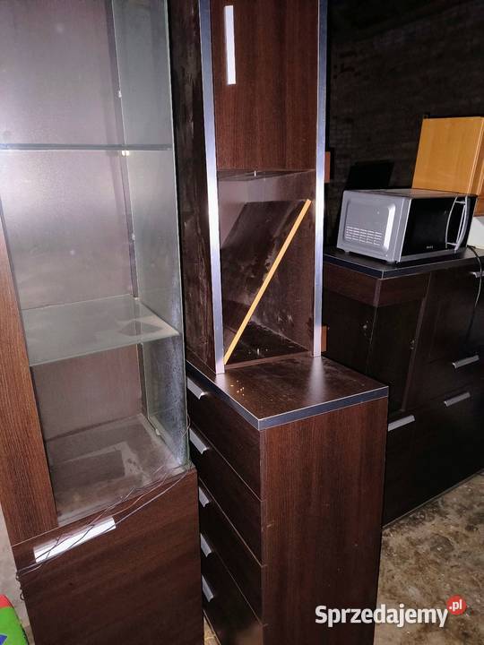 Zestaw komoda słupek stolik RTV komoda Ksawerów