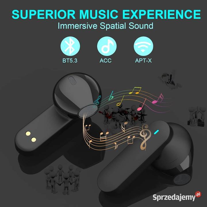 Bezprzewodowe słuchawki stereo HiFi Ebuds Zawiercie