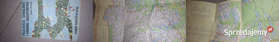 Mapa turystyczna Pojezierze Suwalskie i Równina Łęczyca