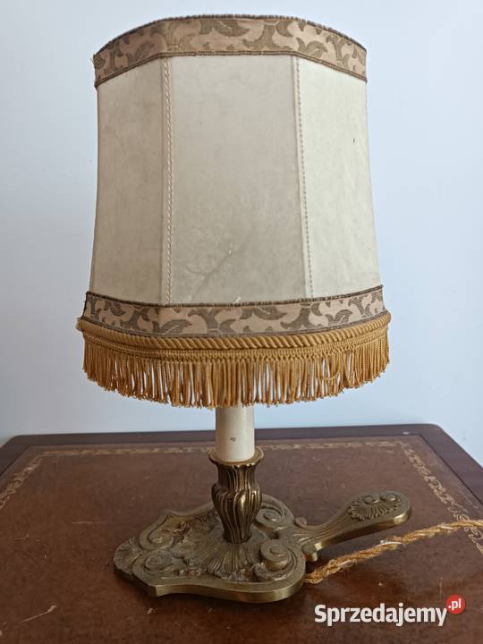 Lampa nocna brąz Lucien Gau Paris Budzyń