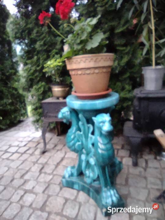 Stara Kolumna Majolika Massier Francja Antyki, Sztuka, Kolekcje wielkopolskie Gniezno